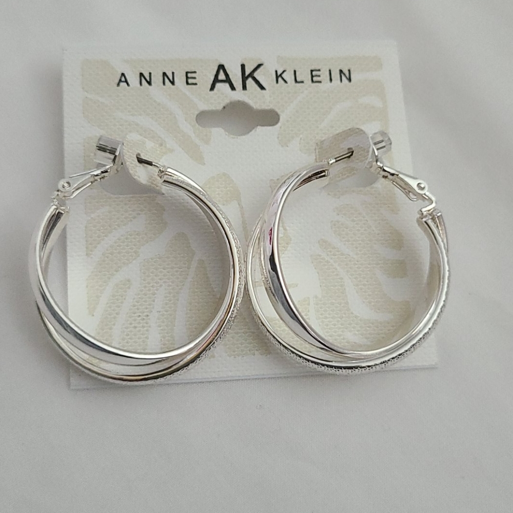 Anne AK Klein Hoop Earrings NWT